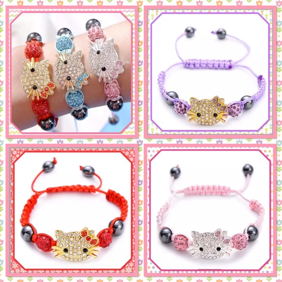 🎉New🎉Girls Hello Kitty Braided Bracelet🎉 - Picture 1 of 6
